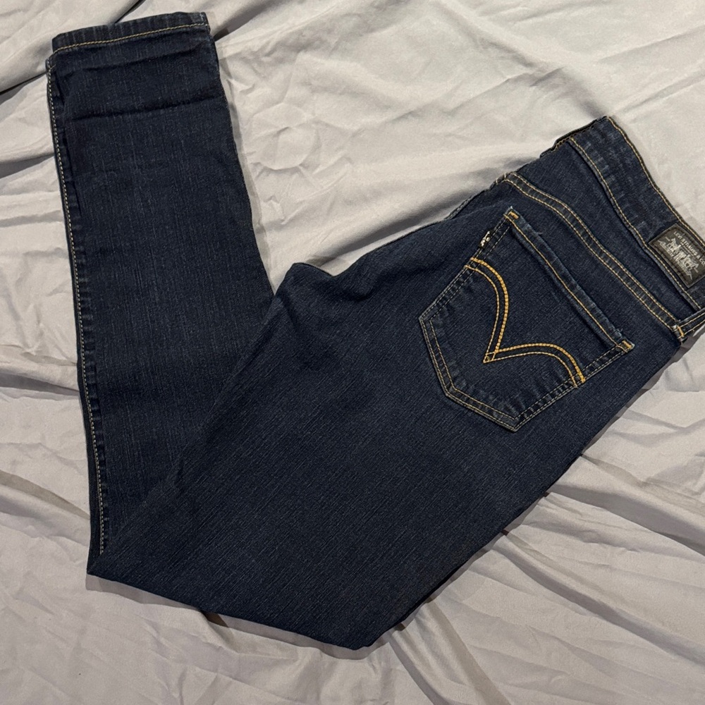 Classic Dark Blue Skinny Jeans for Women